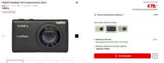 Yashica DigiMate 100 Zwart voor €79 bij de Mediamarkt