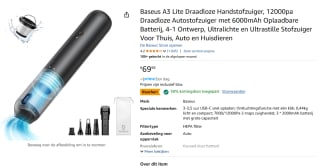 Baseus Blade HD 20.000 mAh Laptop/MacBook Powerbank 100W voor €34,99 bij Amazon