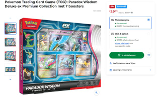 Pokémon TCG Paradox Wisdom Premium Collection voor €39,99 bij Smythstoys