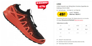 Zapatillas de Trekking de Hombre LOWA Fusion® Low por 44.99€