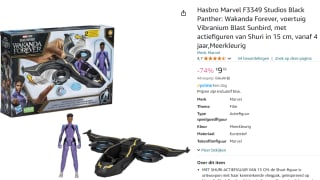 Marvel Black Panther - Vibranium Blast Sunbird - voor €9,76 bij Amazon