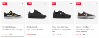 Tot 50% korting tijdens de sale bij Footlocker