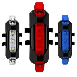 Luz LED trasera para bicicleta recargable por 1,17€