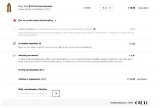 Hugo Boss The Scent Eau de Toilette Spray 100 ml voor €56,32 dmv code bij Notino