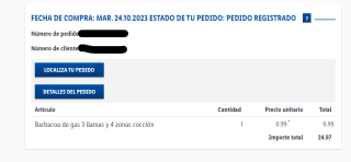 Barbacoa de gas 3 llamas y 4 zonas de cocción por solo 0,99€