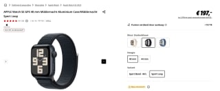 Apple Watch SE (2022) 40mm Midnight Aluminium Sport Loop voor €197 bij de mediamarkt