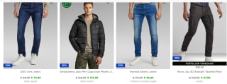 G-Star RAW sale met 20% korting op geselecteerde items