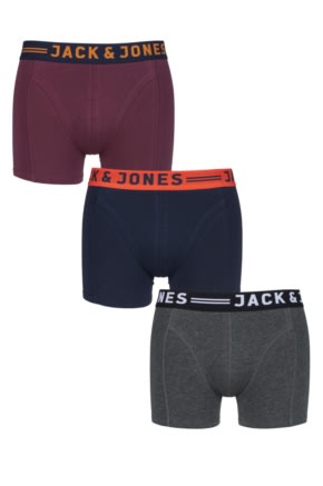 Keep 3 Jack & Jones men's cotton sense boxer shorts as low as £5.39 at Sock Shop