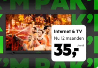 Black Friday Deal: 12 maanden voor €35,- bij KPN