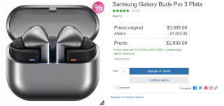 Samsung Galaxy Buds Pro 3 por $2,699 | Descuento Costco