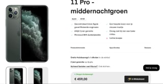 Refurbished Apple iPhone 11 Pro 64GB Groen voor €459 bij Amazoc