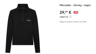 Jersey para Mujer Mercedes por 29.99€