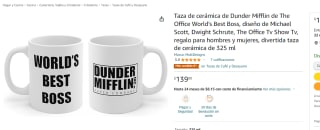 Taza Dunder Mifflin de The Office World's Best Boss 325ml por $139