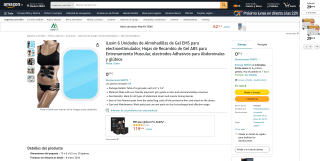 6 Almohadillas de gel EMS por 0,01€