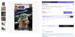 Set Lego 75318 Star Wars El Niño, Figura de Baby Yoda Coleccionable por 34,99€