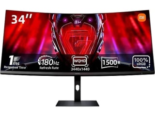 Monitor gaming Xiaomi G34, 34", WQHD, 1 ms, 180 Hz, FreeSync por 205,79€