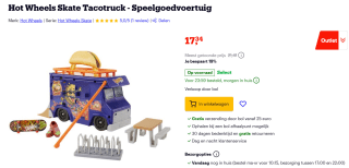 Hot Wheels speelset Taco Truck Play Case voor €17,34 bij Bol