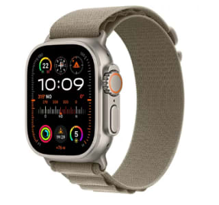 Montre connectée APPLE WATCH Ultra 2 Cellular 49MM Titane/Boucle Alpine Vert M à 699,99€