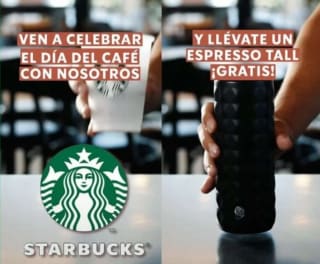 Espresso tamaño tall GRATIS este sábado en todos los Starbucks