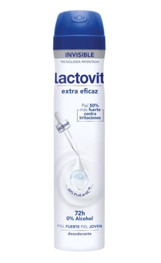 3 Desodorantes en spray Lactovit extra eficaz (3x200ml) por sólo 5,30€. A 1,77€ la unidad.