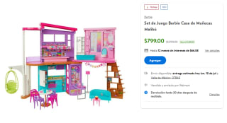 Set de Juego Barbie Casa de Muñecas Malibú por $799 en Walmart
