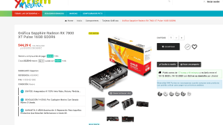 Sapphire Pulse AMD Radeon RX 7800 XT GAMING 16GB por solo 544,29€