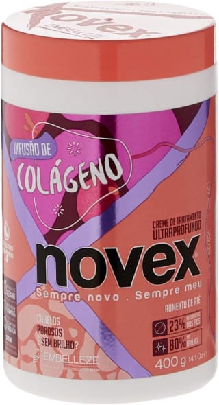 Creme de Tratamento da Novex Infusão de Colágeno com 2 uni de 400g - R$ 21,58