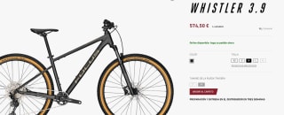 Bicicleta MTB 29" Focus WHISTLER 3.9 por 574,50€