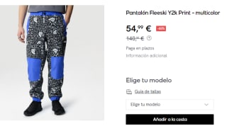 Pantalón de Hombre The North Face Fleeski Y2k Print por 54.99€