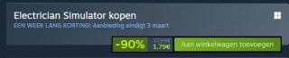 Electrician Simulator voor €1,79 via Steam