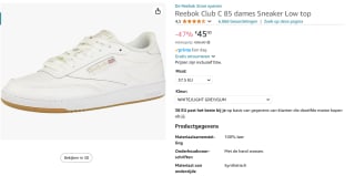 Schoenen Reebok CLUB C 85 voor €45 bij Amazon
