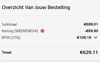 27'' UltraGear™ OLED-UltraGear monitor voor €629 dmv code bij LG