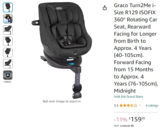 Earn a Graco Turn2Me ISOFIX rotating car seat for £136 from Amazon