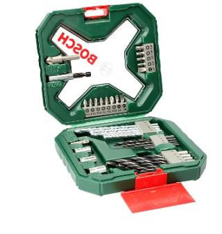 Bosch 34 uds. Set de puntas de atornillar y brocas X-Line por 9,99€.