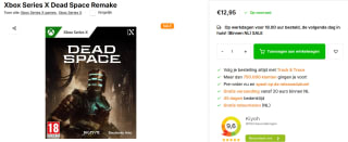 Dead Space Remake (Xbox Series X) voor €12,95 bij All Your Games