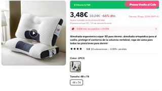Almohada ergonómica 3D por 3,48€