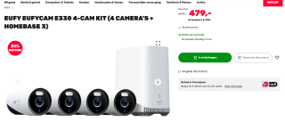 Eufy beveiliging eufycam E330 4-cam kit voor €479 bij Boxxer