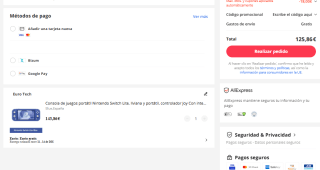 Consola Nintendo Switch Lite por 125,86€ envío desde España