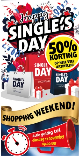 Lucovitaal Single's day voordeel tot 50% korting
