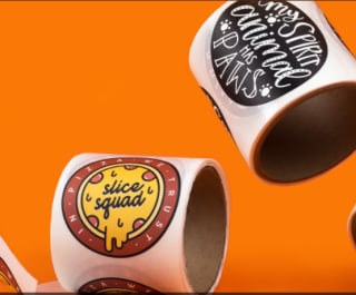 50 stuks op maat gemaakte cirkellabels op rol voor €18 bij Stickermule