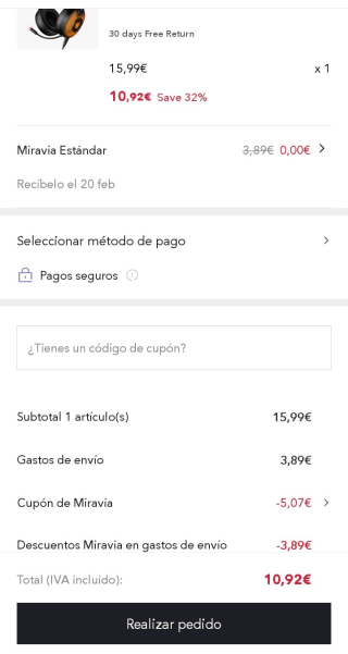 Auricular Gaming Krom Kayle 7.1 RGB por 10,92€.