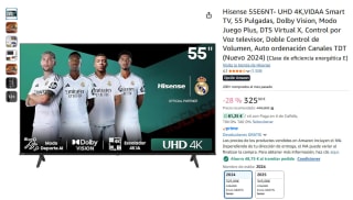 Hisense 55E6NT TV UHD 4K 55 pulgadas por 276,25€