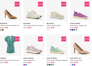 20% korting op damesschoenen, - kleding en -accessoires bij Scapino