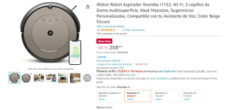 iRobot Robot Aspirador Roomba i1152 por 258,98€