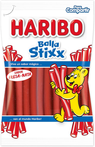 Marca Haribo Balla Stixx Fresa, 1 x 175 g por 0,99€