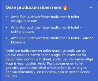 Probeer 2x Gratis Ambi Pur Luchtverfrisser na cashback via Tikkie