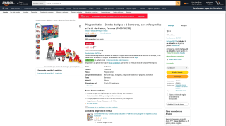 Pinypon Action Bomba de Agua y 2 Bomberos por 7,80€