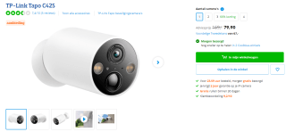 TP-Link Tapo C425 beveiligingscamera voor €79,90