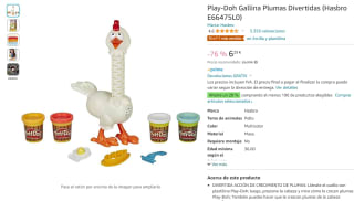 Gallina Plumas Divertidas Play-Doh por 6,29€