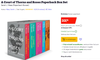 A Court of Thorns and Roses Paperback Box Set voor €33,74 bij Bol.com
